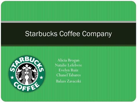 The outstanding Starbucks Powerpoint Template Simple Starbucks